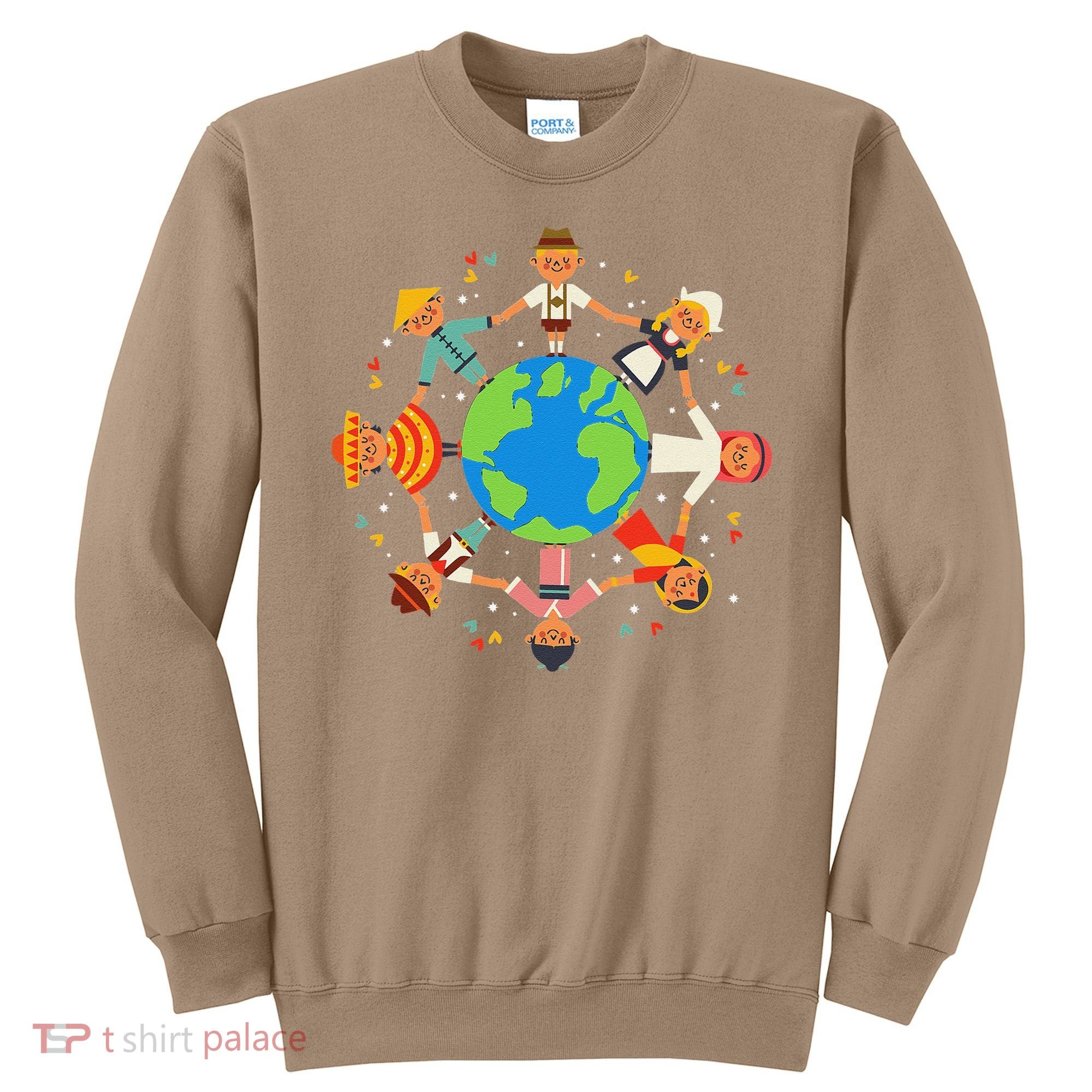 Cultural Diversity Children Around The World Earth Day Gift Sweatshirt