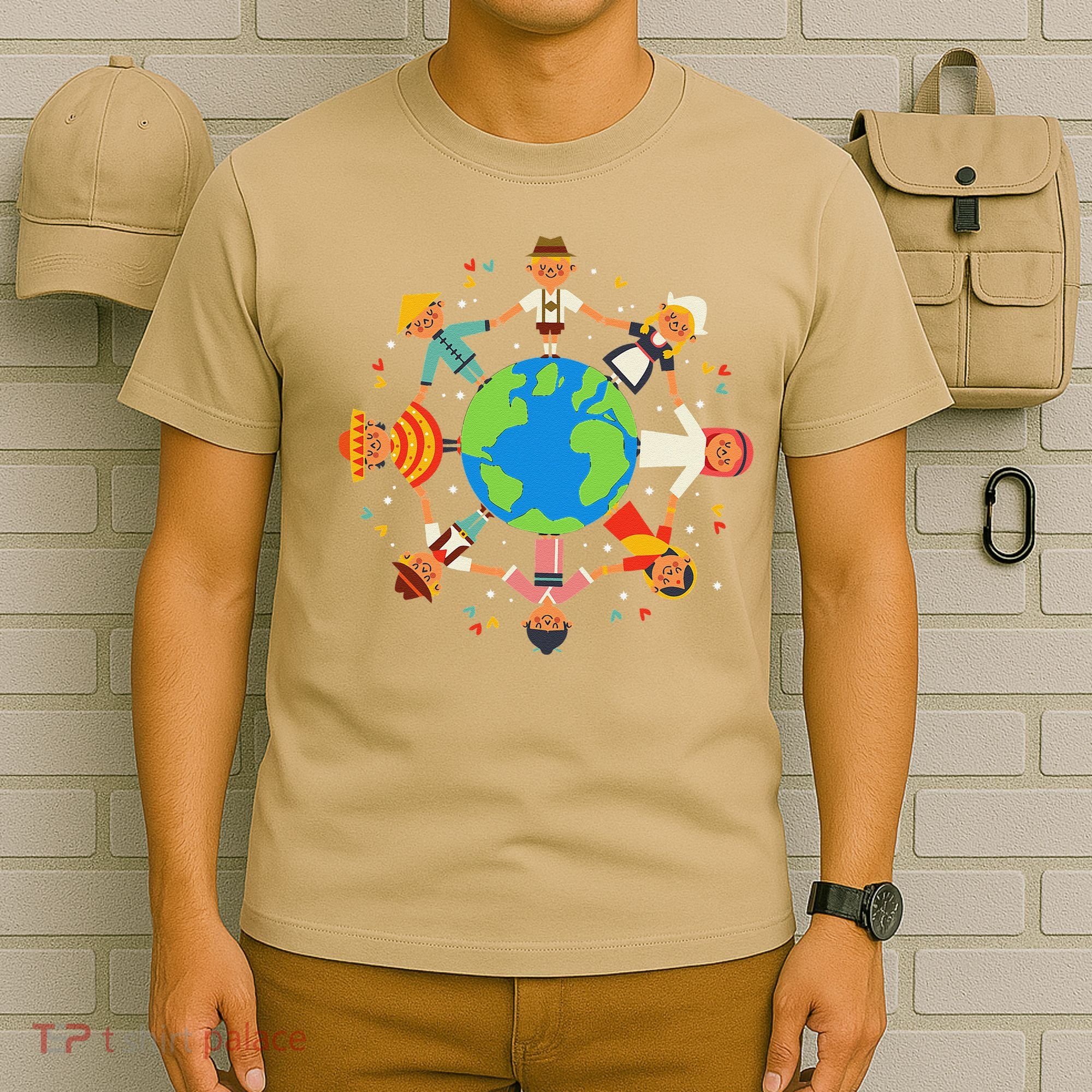 Cultural Diversity Children Around The World Earth Day Gift T-Shirt
