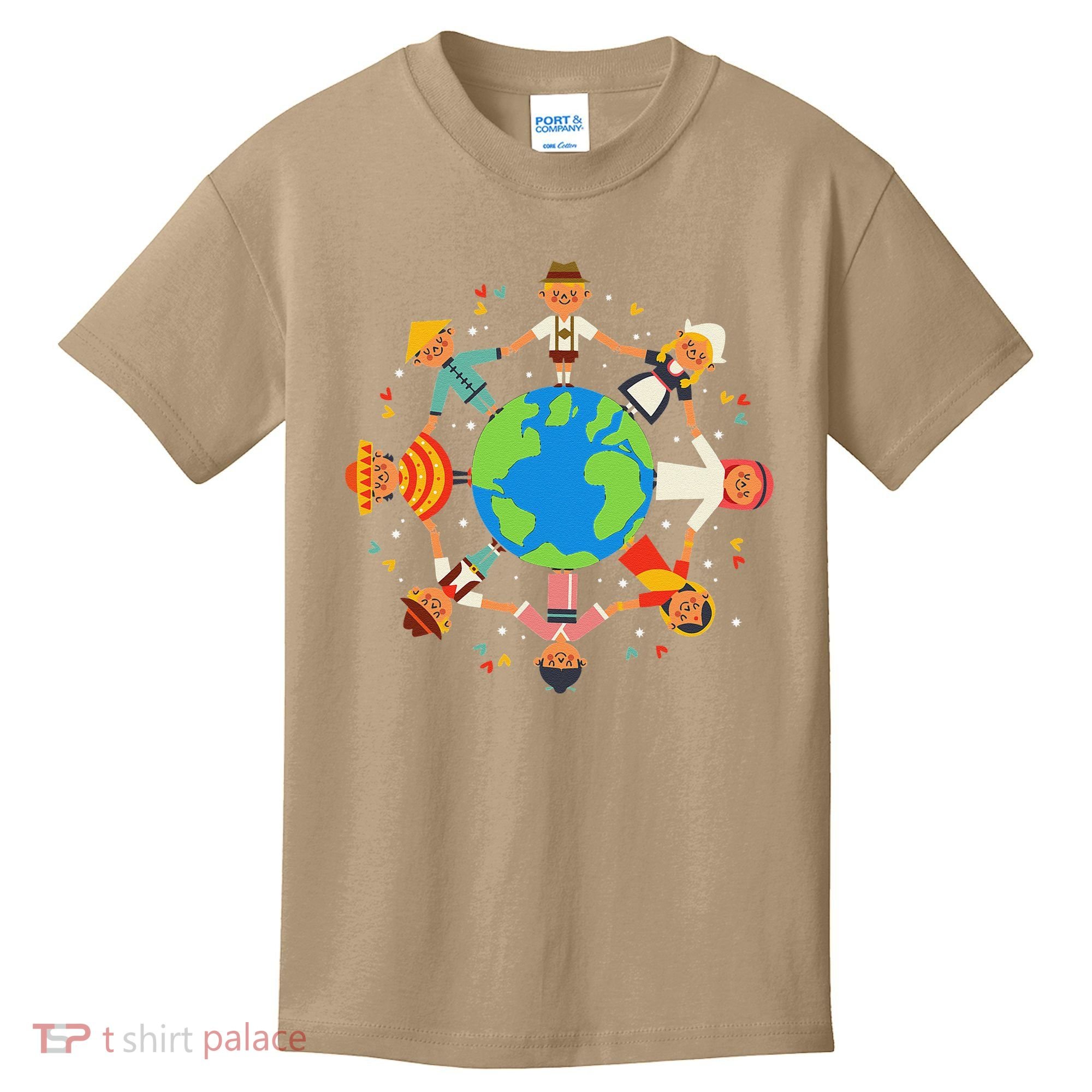 Cultural Diversity Children Around The World Earth Day Gift Kids T-Shirt