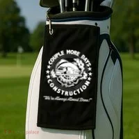 Couple Days Construction We’re Always Almost Done Golf Towel thumb 2