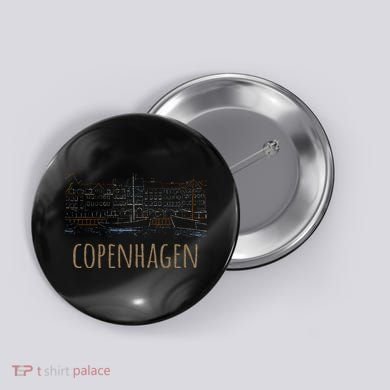 Copenhagen Denmark Button