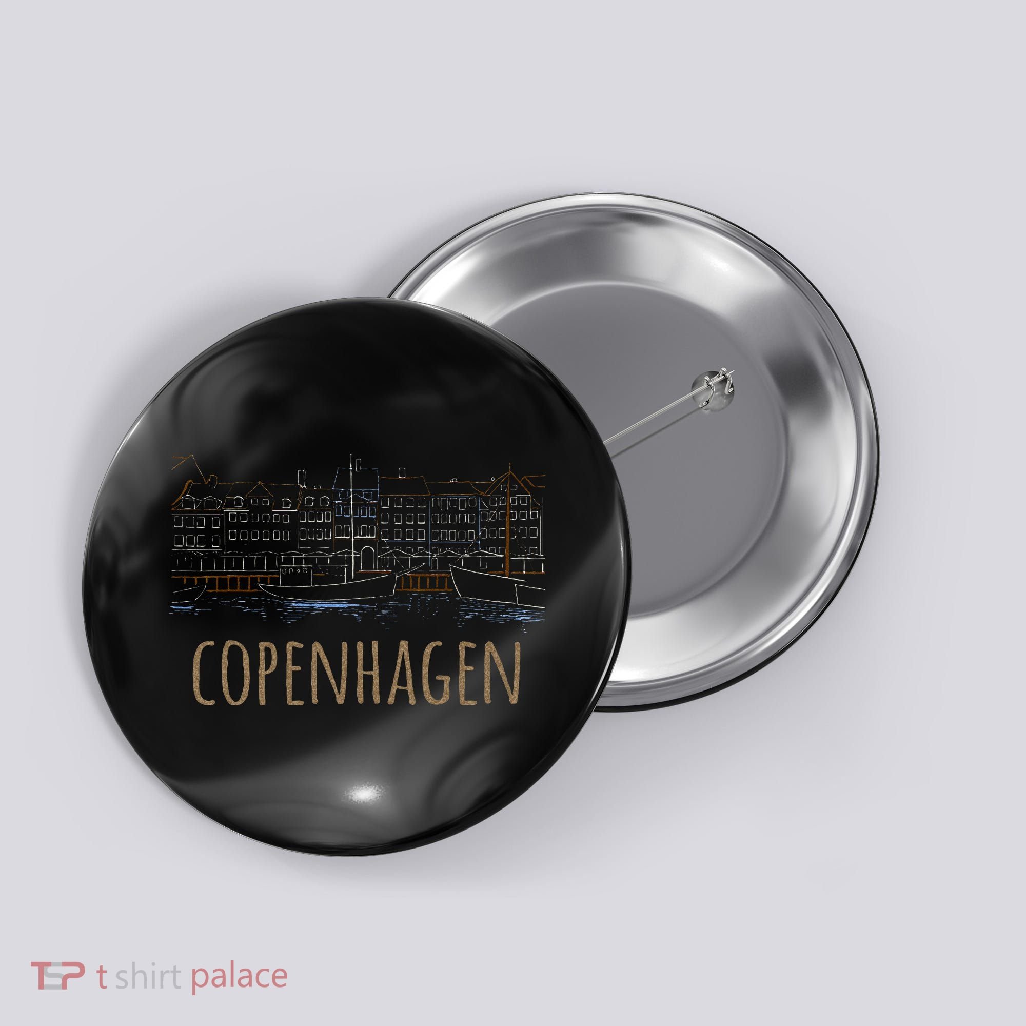 Copenhagen Denmark Button