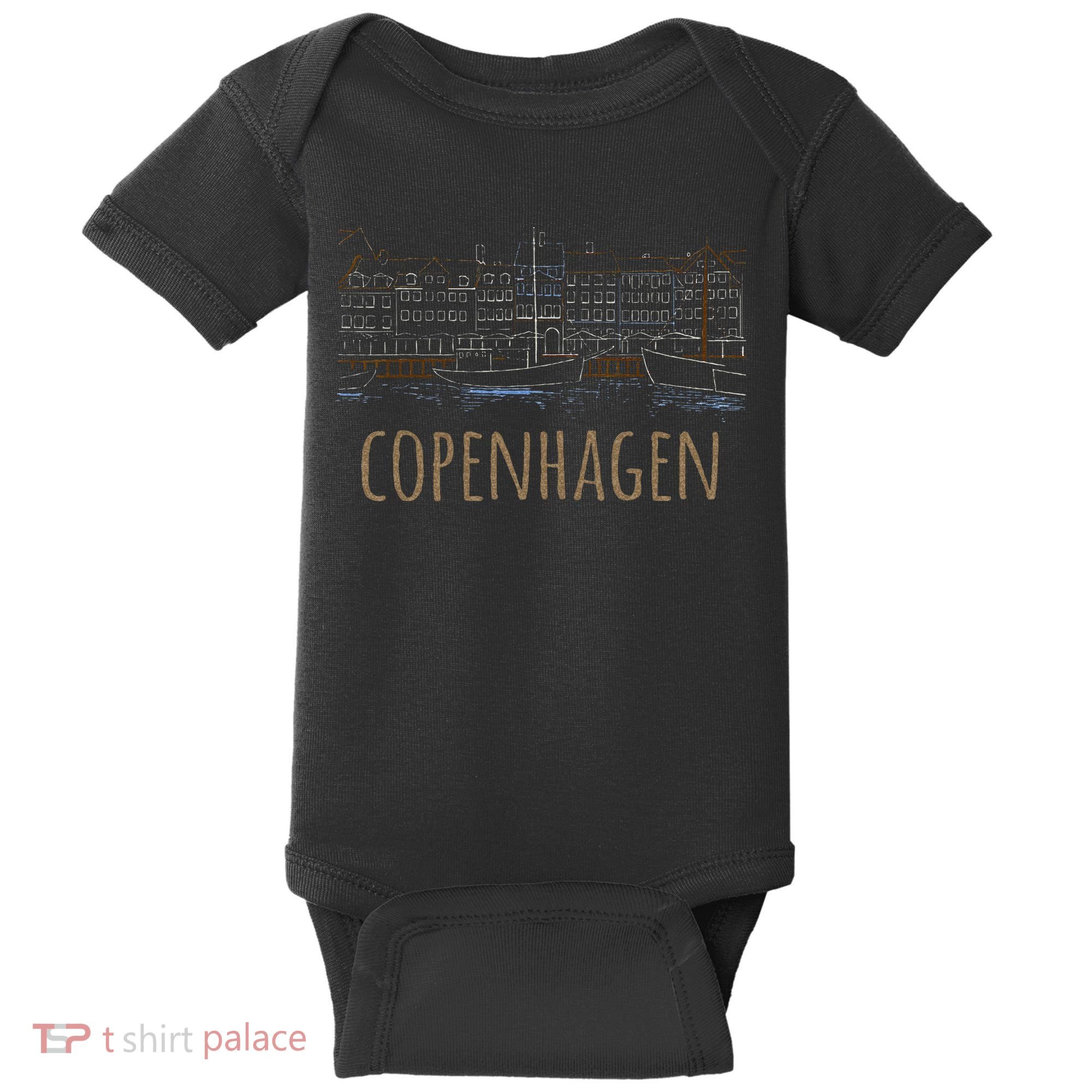 Copenhagen Denmark Baby Bodysuit