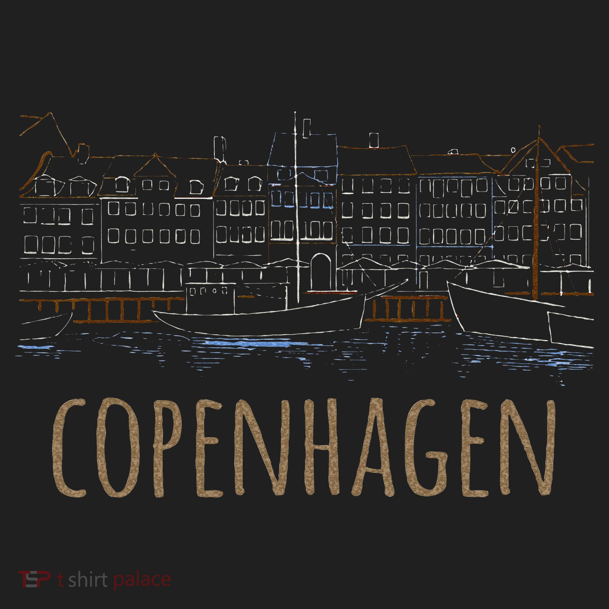 Copenhagen Denmark Golf Towel