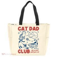 Cat Dad Club Tote Bag thumb 0