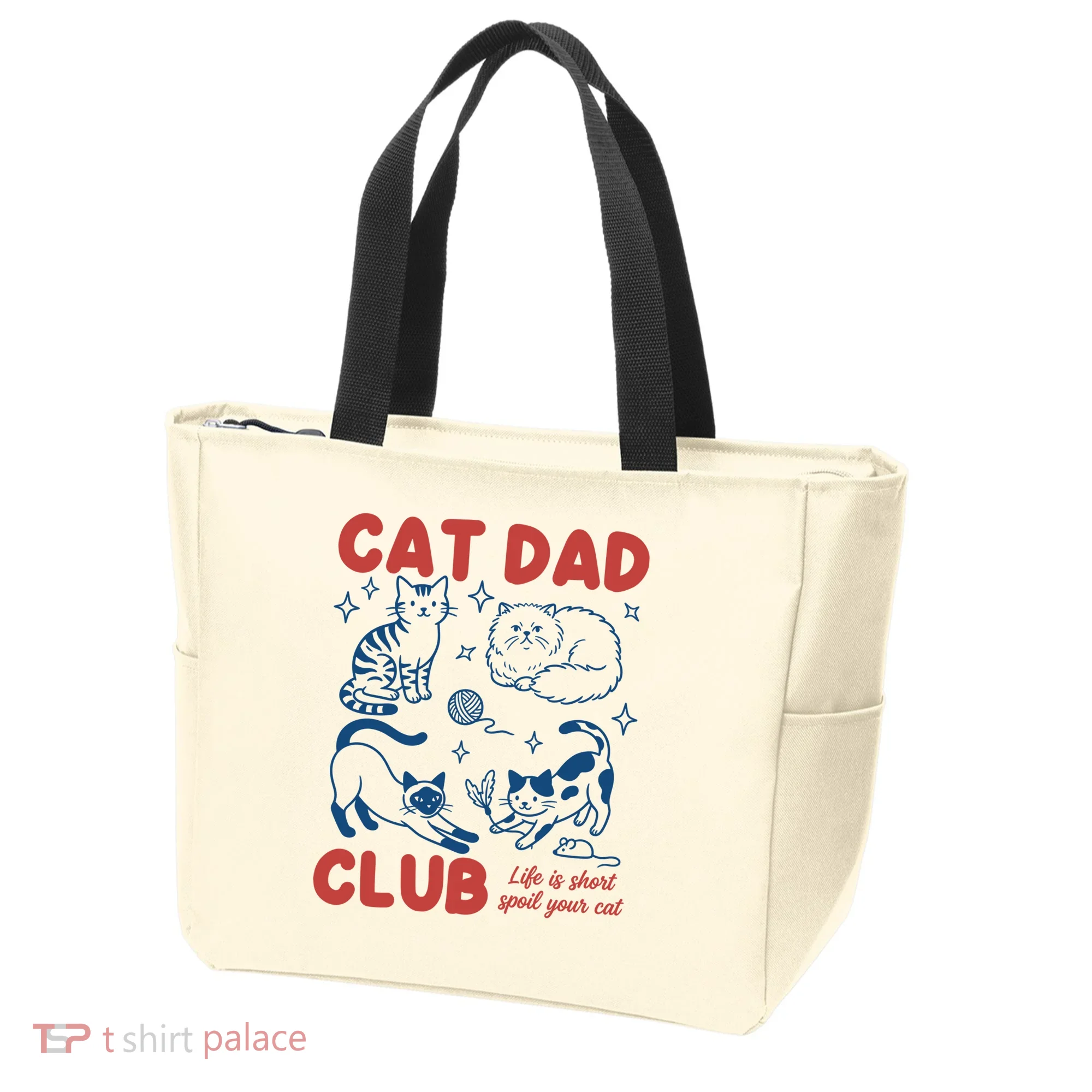 Cat Dad Club Tote Bag