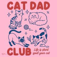 Cat Dad Club Coaster thumb 2