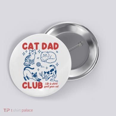 Cat Dad Club Button
