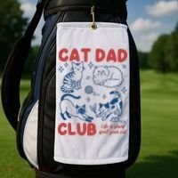 Cat Dad Club Golf Towel thumb 2