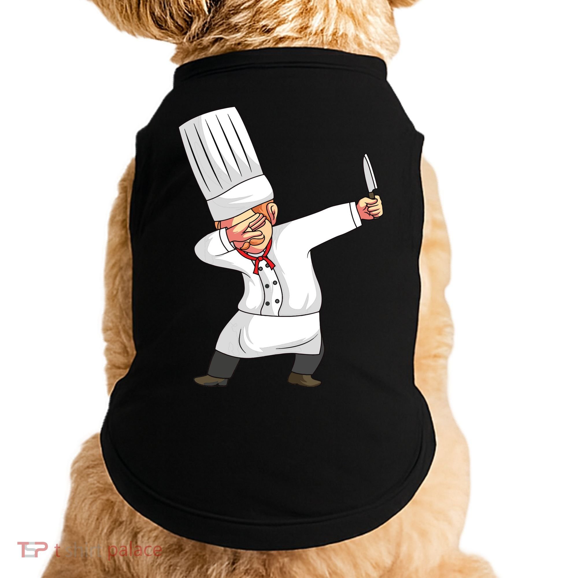 Chef Dabbing Chief Cook Culinary Sous Chef Cuisine Kitchen Doggie Tank