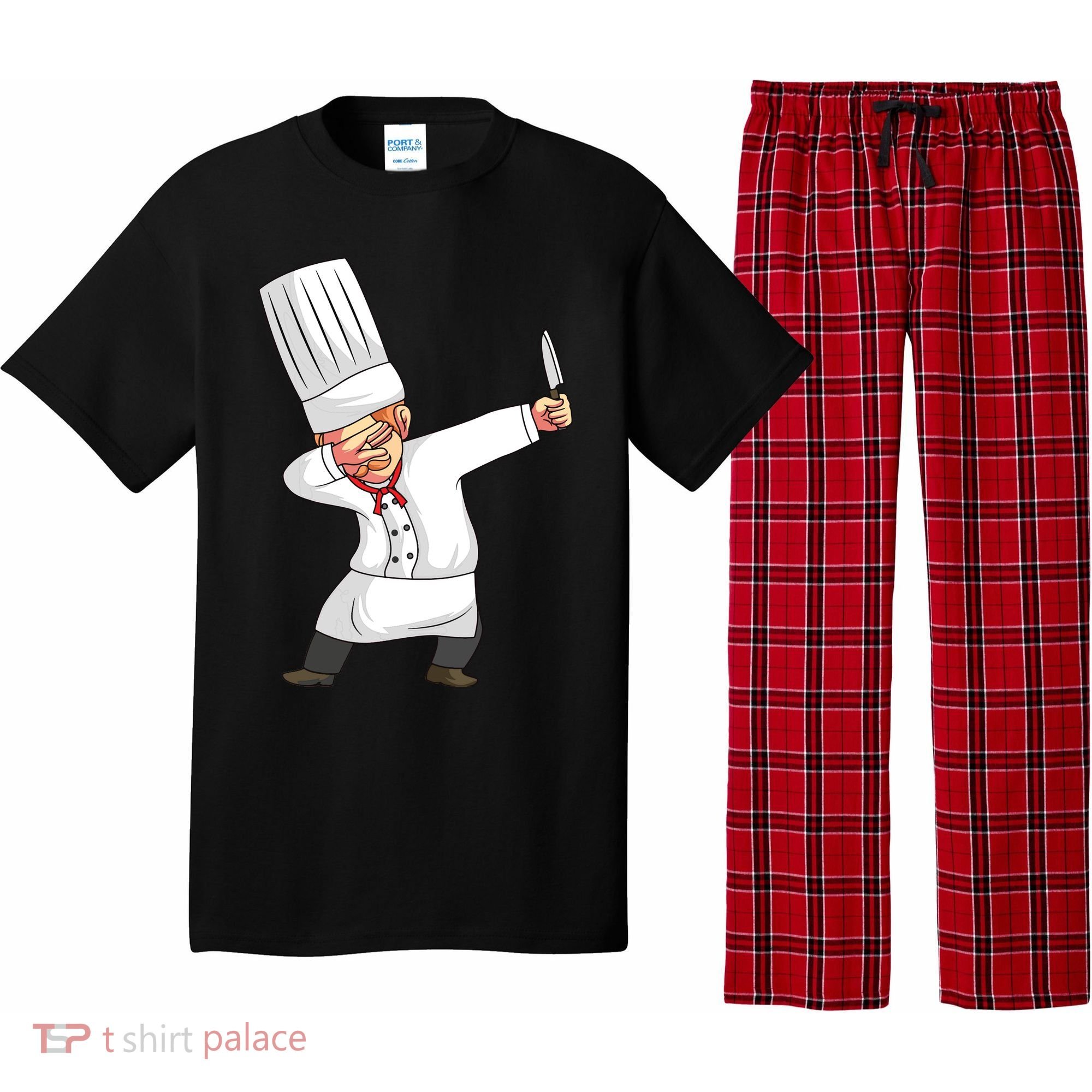 Chef Dabbing Chief Cook Culinary Sous Chef Cuisine Kitchen Pajama Set