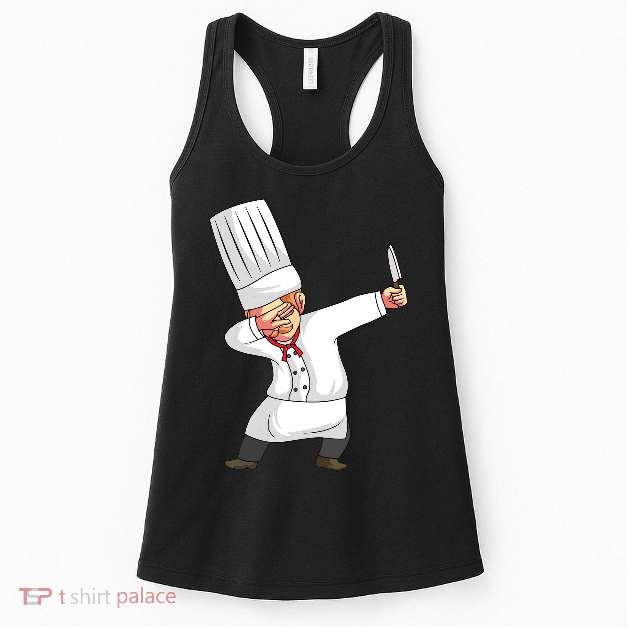 Chef Dabbing Chief Cook Culinary Sous Chef Cuisine Kitchen Women's Tank Top