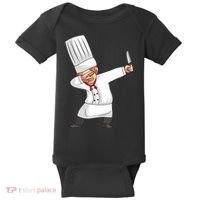 Chef Dabbing Chief Cook Culinary Sous Chef Cuisine Kitchen Baby Bodysuit thumb 0
