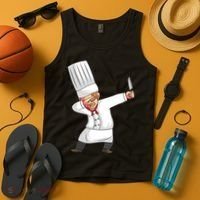 Chef Dabbing Chief Cook Culinary Sous Chef Cuisine Kitchen Tank Top thumb 4
