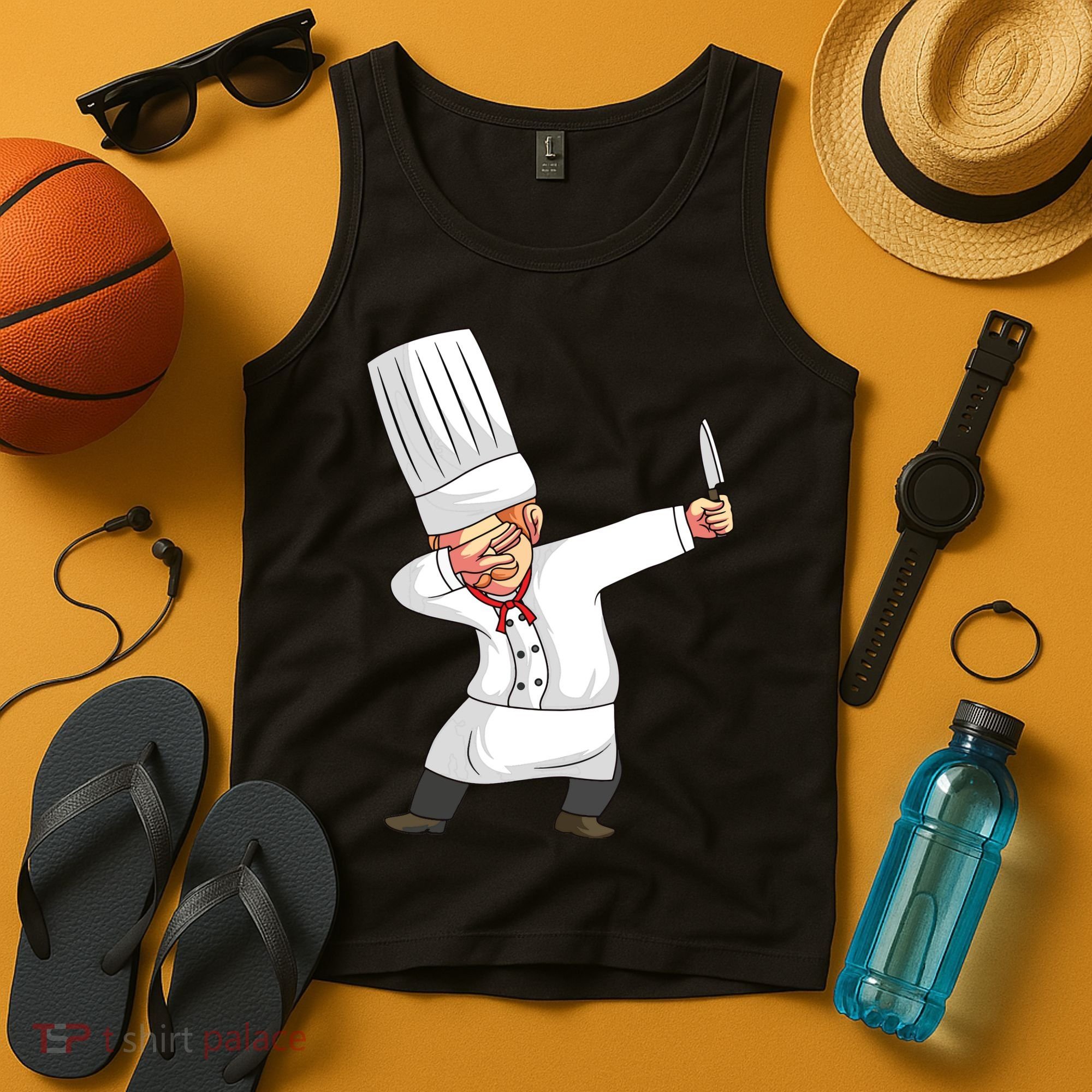 Chef Dabbing Chief Cook Culinary Sous Chef Cuisine Kitchen Tank Top