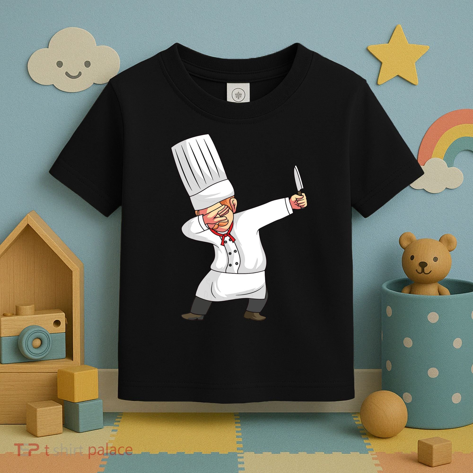 Chef Dabbing Chief Cook Culinary Sous Chef Cuisine Kitchen Toddler T-Shirt