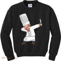 Chef Dabbing Chief Cook Culinary Sous Chef Cuisine Kitchen Kids Sweatshirt thumb 0