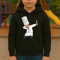 Chef Dabbing Chief Cook Culinary Sous Chef Cuisine Kitchen Kids Hoodie thumb 3