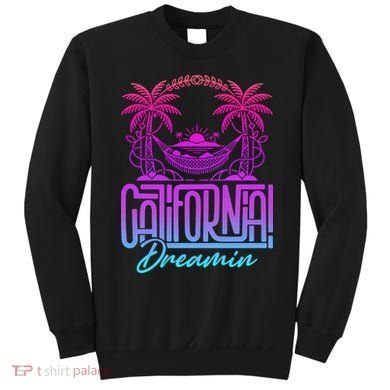 California Dreamin Colorful 1990s Retro Sweatshirt