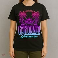 California Dreamin Colorful 1990s Retro T-Shirt thumb 4