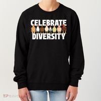 Celebrate Diversity Chicken Lover Farmyard Animal Lover Women's Sweatshirt thumb 0