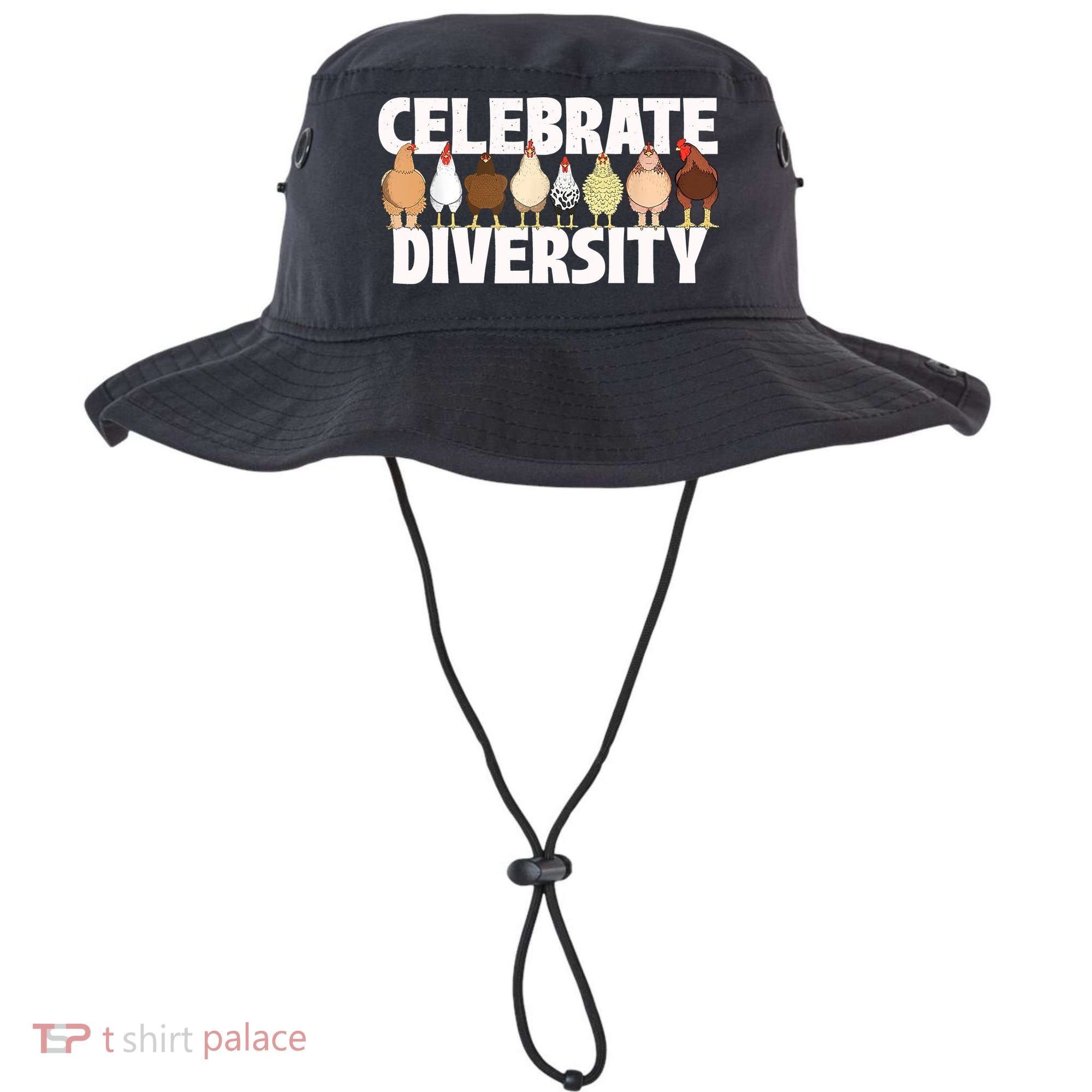 Celebrate Diversity Chicken Lover Farmyard Animal Lover Bucket Hat