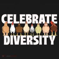 Celebrate Diversity Chicken Lover Farmyard Animal Lover Women's Hoodie thumb 2