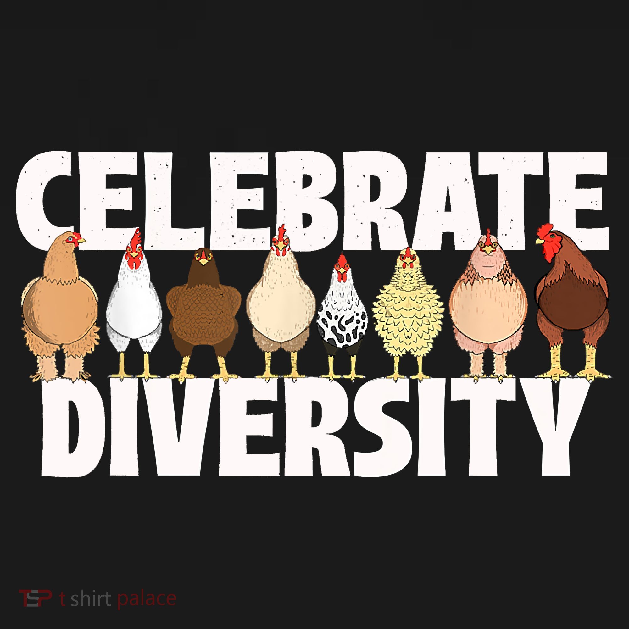 Celebrate Diversity Chicken Lover Farmyard Animal Lover Mousepad