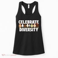 Celebrate Diversity Chicken Lover Farmyard Animal Lover Women's Tank Top thumb 0