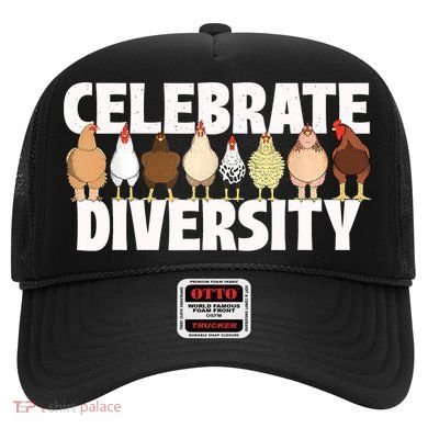 Celebrate Diversity Chicken Lover Farmyard Animal Lover Hat