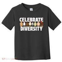 Celebrate Diversity Chicken Lover Farmyard Animal Lover Toddler T-Shirt thumb 0