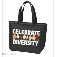Celebrate Diversity Chicken Lover Farmyard Animal Lover Tote Bag thumb 3