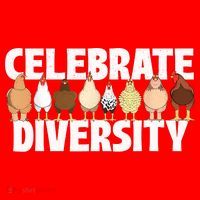 Celebrate Diversity Chicken Lover Farmyard Animal Lover Santa Hat thumb 1
