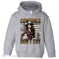 Cowgirls DonT Cry Toddler Hoodie thumb 0