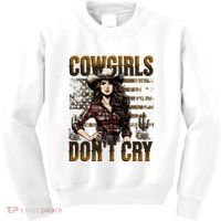 Cowgirls DonT Cry Kids Sweatshirt thumb 0
