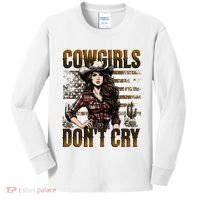 Cowgirls DonT Cry Kids Long Sleeve Shirt thumb 0