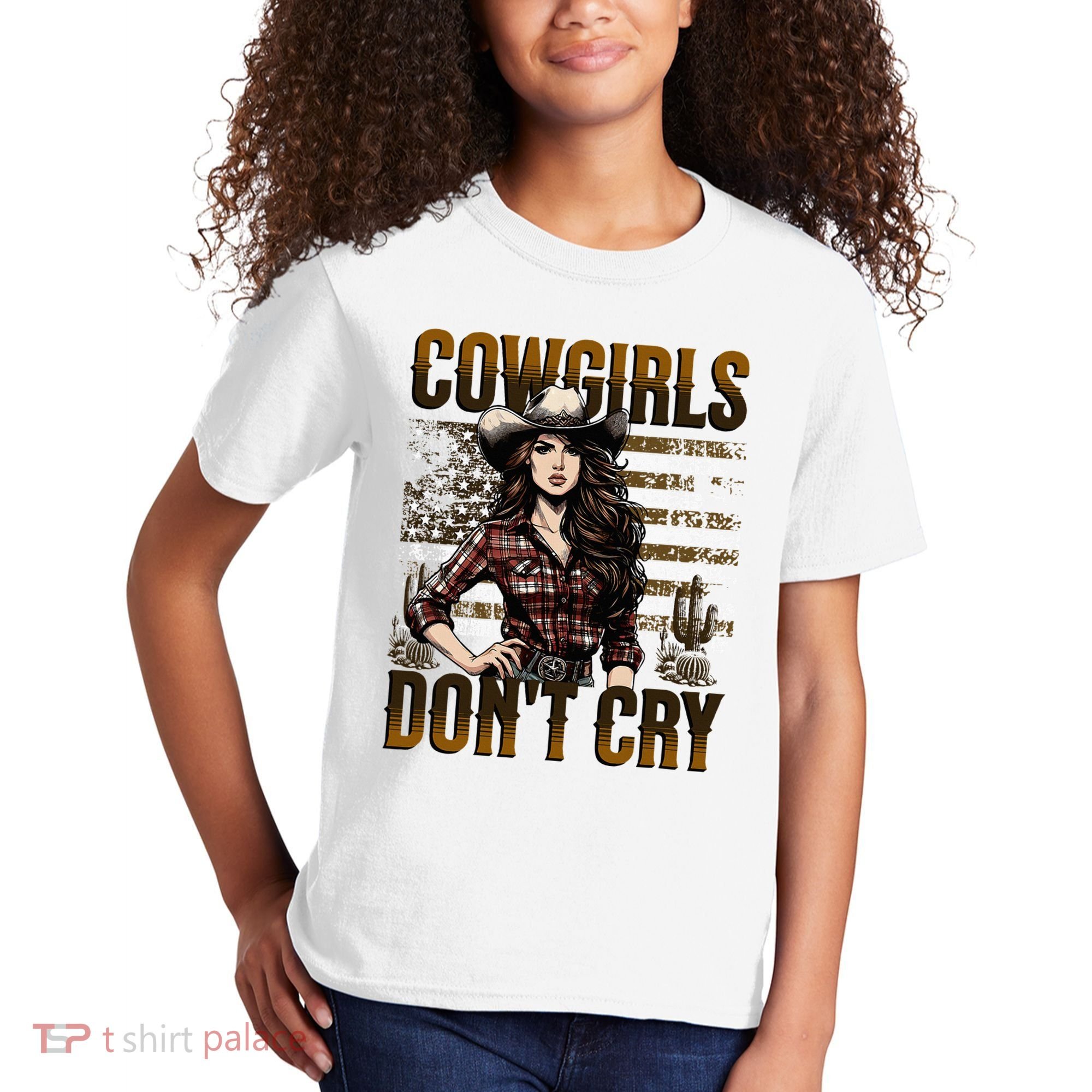 Cowgirls DonT Cry Kids T-Shirt