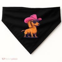 Cute Dachshund Cowboy Hat Wiener Sausage Dog Puppy USA-Made Doggie Bandana thumb 0