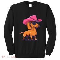 Cute Dachshund Cowboy Hat Wiener Sausage Dog Puppy Sweatshirt thumb 0