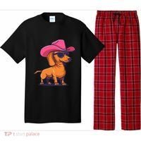 Cute Dachshund Cowboy Hat Wiener Sausage Dog Puppy Pajama Set thumb 0