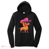 Cute Dachshund Cowboy Hat Wiener Sausage Dog Puppy Women's Hoodie thumb 0