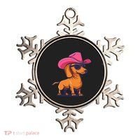 Cute Dachshund Cowboy Hat Wiener Sausage Dog Puppy Ornament thumb 0
