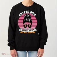 Crypto Diva, Crypto Mom, Plan B, HODL Bitcoin, Blockchain, Crypto Queen Women's Sweatshirt thumb 0