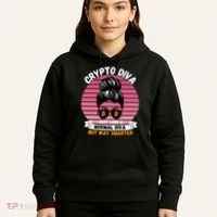 Crypto Diva, Crypto Mom, Plan B, HODL Bitcoin, Blockchain, Crypto Queen Hoodie thumb 5