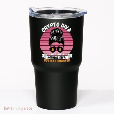 Crypto Diva, Crypto Mom, Plan B, HODL Bitcoin, Blockchain, Crypto Queen Tumbler
