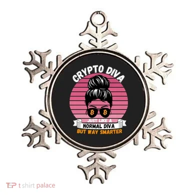 Crypto Diva, Crypto Mom, Plan B, HODL Bitcoin, Blockchain, Crypto Queen Ornament