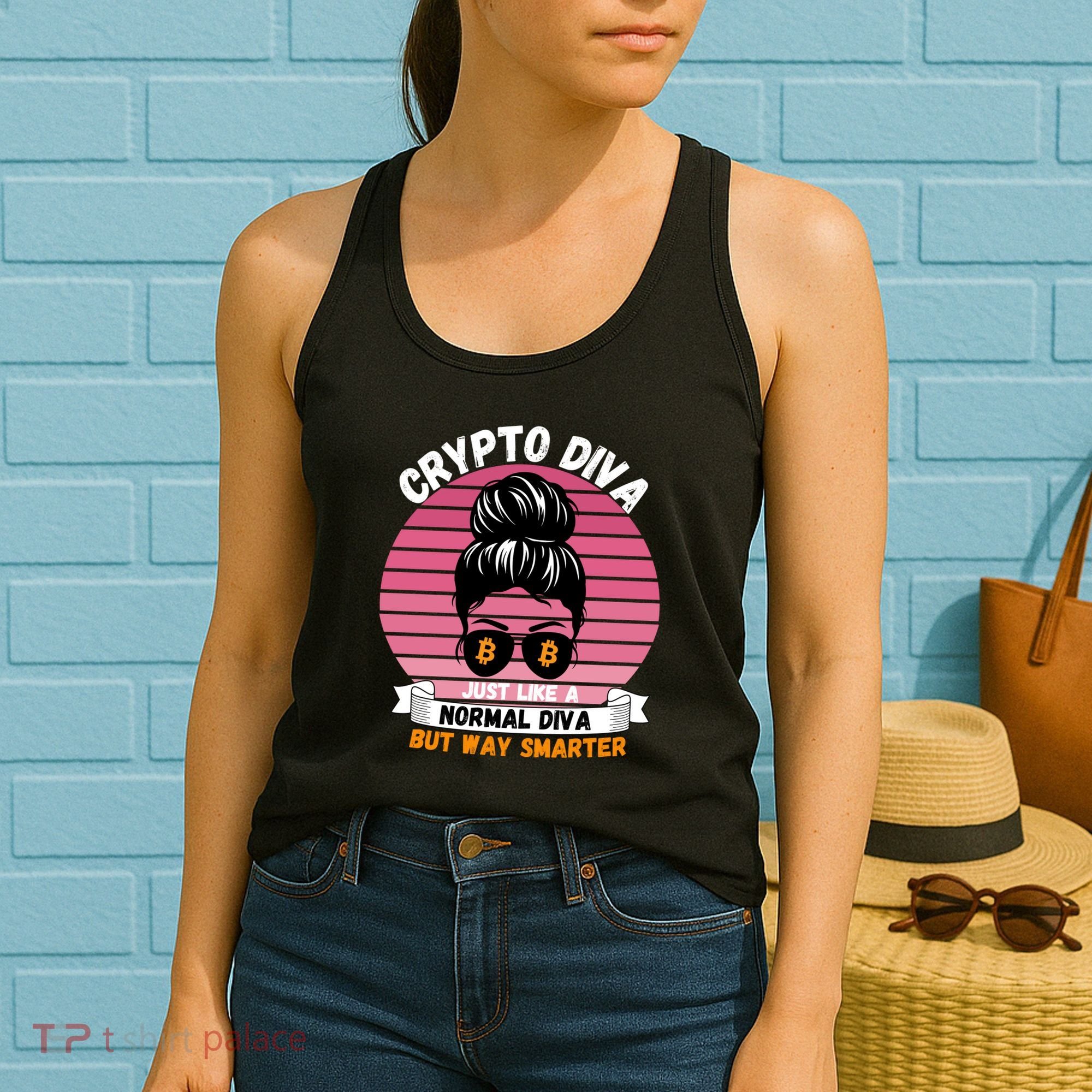 Crypto Diva, Crypto Mom, Plan B, HODL Bitcoin, Blockchain, Crypto Queen Women's Tank Top