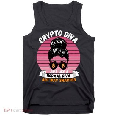 Crypto Diva, Crypto Mom, Plan B, HODL Bitcoin, Blockchain, Crypto Queen Tank Top