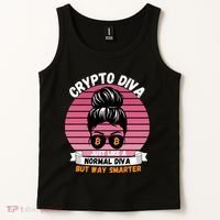 Crypto Diva, Crypto Mom, Plan B, HODL Bitcoin, Blockchain, Crypto Queen Tank Top thumb 2