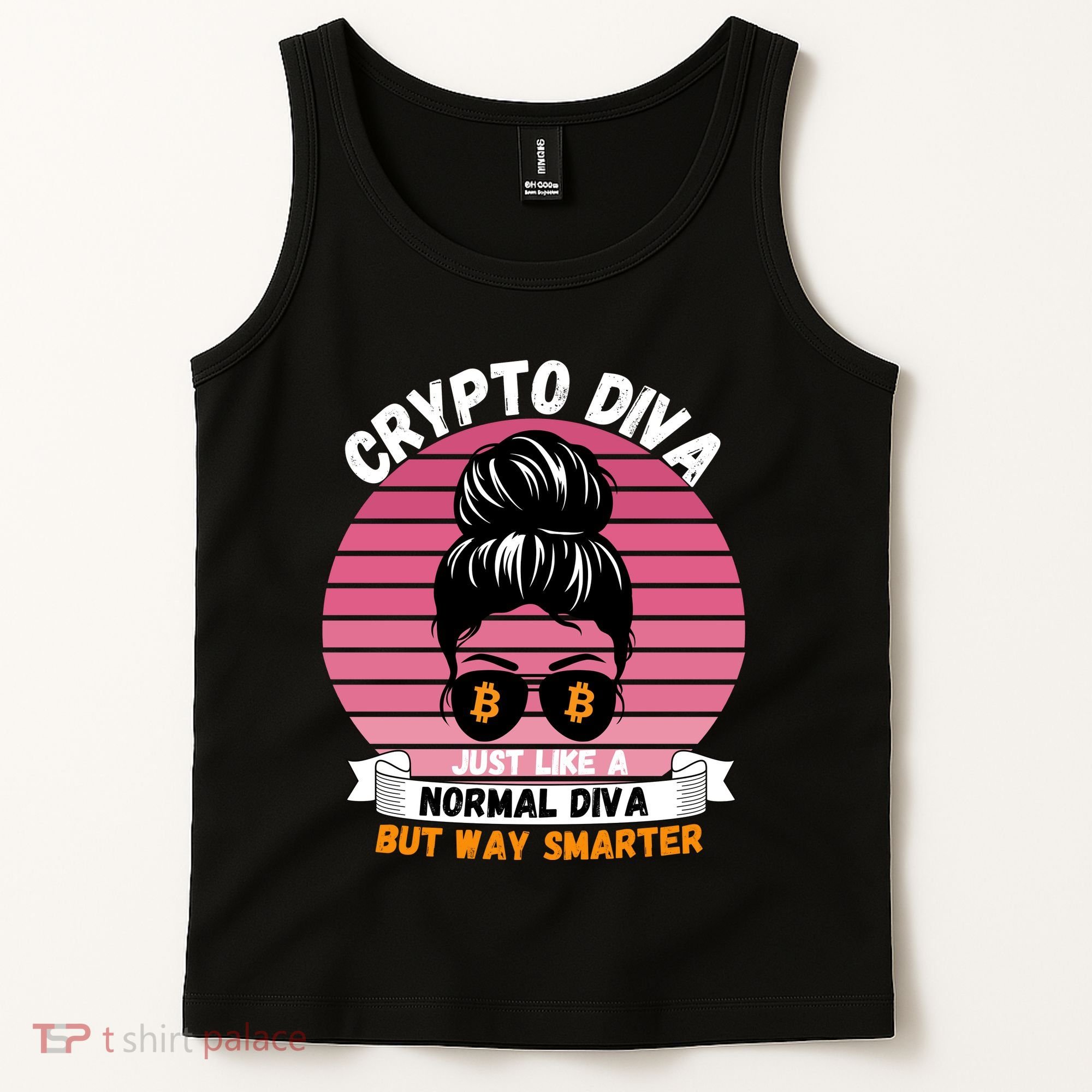 Crypto Diva, Crypto Mom, Plan B, HODL Bitcoin, Blockchain, Crypto Queen Tank Top